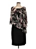 Connected Apparel 100% Polyester Black Cocktail Dress Size 12 - photo 1