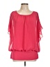 JM Collection 100% Polyester Pink 3/4 Sleeve Blouse Size L - photo 1