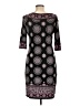Max Studio Paisley Black Casual Dress Size L - photo 2