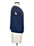 Zara Basic 100% Viscose Blue Short Sleeve Blouse Size S - photo 4