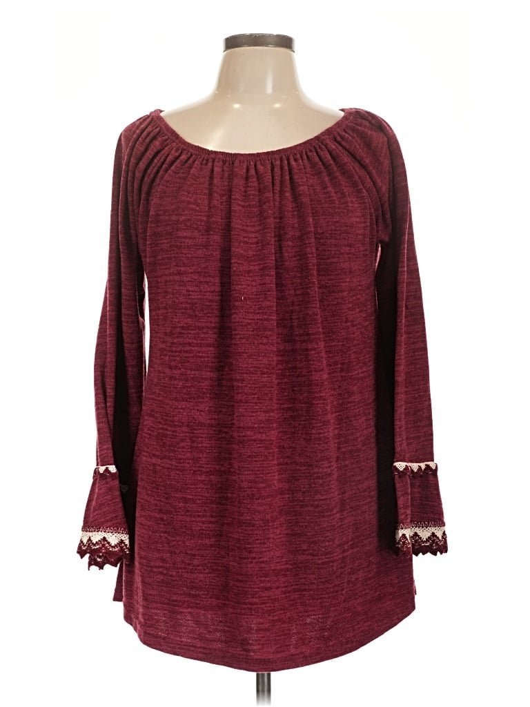 Pre-owned Win Win Pullover Sweater In Burgundy