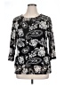 G Collection Black 3/4 Sleeve Top Size XL - photo 1