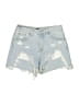 PrettyLittleThing Blue Denim Shorts Size 10 - photo 1
