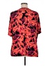 Bold Elements Floral Orange Short Sleeve Blouse Size 2X - photo 2