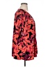 Bold Elements Floral Orange Short Sleeve Blouse Size 2X - photo 4