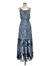 Elle 100% Polyester Paisley Blue Casual Dress Size XS - photo 1