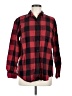 Eddie Bauer Plaid Red Long Sleeve Button-Down Shirt Size M (tall) - photo 1