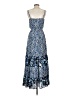 Elle 100% Polyester Paisley Blue Casual Dress Size XS - photo 2