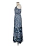 Elle 100% Polyester Paisley Blue Casual Dress Size XS - photo 5