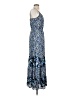 Elle 100% Polyester Paisley Blue Casual Dress Size XS - photo 4