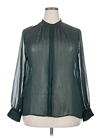 Worthington Long Sleeve Blouse (view 1)