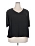 Worthington 100% Polyester Black 3/4 Sleeve Top Size 2X - photo 1