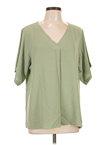 Eileen Fisher Short Sleeve Silk Top (view 1)