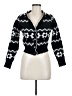 Haute Monde 100% Polyester Argyle Black Cardigan Size M - photo 1