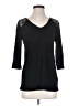 Loveappella Black 3/4 Sleeve Top Size S - photo 1
