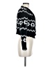 Haute Monde 100% Polyester Argyle Black Cardigan Size M - photo 4