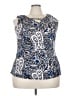 Notations Blue Sleeveless Blouse Size 2X - photo 1
