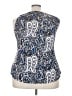 Notations Blue Sleeveless Blouse Size 2X - photo 2