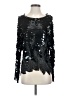 Oleg Cassini Black Long Sleeve Blouse Size S (estimated) - photo 1