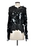 Oleg Cassini Black Long Sleeve Blouse Size S (estimated) - photo 2
