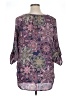 Tacera 100% Polyester Purple 3/4 Sleeve Blouse Size XL - photo 2