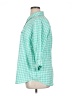 Eddie Bauer Checkered-gingham Green 3/4 Sleeve Blouse Size 2X - photo 5