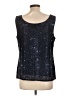 R&M Richards 100% Polyester Black Sleeveless Top Size 16 - photo 2