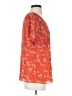 CAbi 100% Polyester Orange Short Sleeve Blouse Size S - photo 4