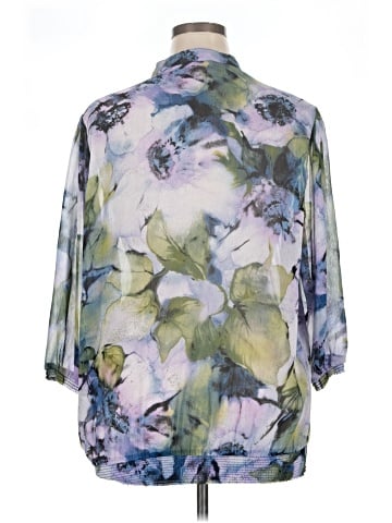 Susan Graver 3/4 Sleeve Blouse (view 2)