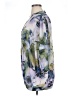 Susan Graver 100% Polyester Floral Blue 3/4 Sleeve Blouse Size XL - photo 5