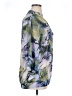 Susan Graver 100% Polyester Floral Blue 3/4 Sleeve Blouse Size XL - photo 4