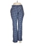Lands' End Checkered-gingham Blue Casual Pants Size M - photo 1