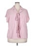 Mint Limit 100% Polyester Pink Short Sleeve Blouse Size XXL - photo 1