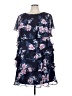 Jessica Howard 100% Polyester Floral Blue Cocktail Dress Size 20 - photo 1