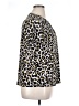 Anne Klein Animal Print Black Short Sleeve Blouse Size XL - photo 4