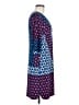 DM Donna Morgan Print Blue Casual Dress Size 8 - photo 4