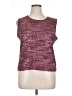 JM Collection Burgundy Sleeveless Top Size XL - photo 1