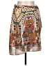 The Korner 100% Polyester Print Tan Casual Skirt Size L - photo 1