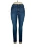 Express Solid Blue Jeans Size 14 - photo 1
