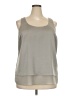 H By Halston 100% Polyester Silver Gray Sleeveless Blouse Size 18 - photo 1