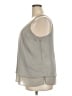 H By Halston 100% Polyester Silver Gray Sleeveless Blouse Size 18 - photo 5