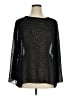 Ashley Stewart 100% Polyester Black Long Sleeve Blouse Size 14 Plus - photo 1