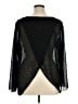 Ashley Stewart 100% Polyester Black Long Sleeve Blouse Size 14 Plus - photo 2