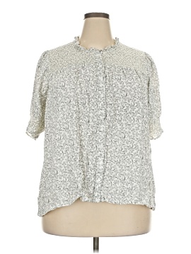 Terra & Sky Short Sleeve Blouse