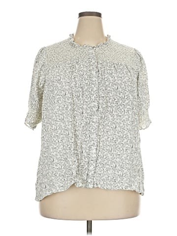 Terra & Sky Short Sleeve Blouse (view 1)