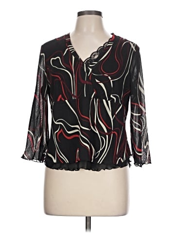 Worthington 3/4 Sleeve Blouse (view 1)