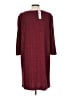 Chico's Burgundy Casual Dress Size Lg Petite (2) - photo 2