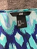 H&M 100% Polyester Tie-dye Blue Cocktail Dress Size 12 - photo 7