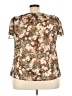 DressBarn Brown Short Sleeve Blouse Size 2X - photo 2