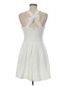 Junk Solid Ivory Cocktail Dress Size M - photo 2